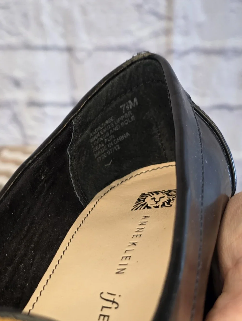 Anne Klein Devina Leopard Pony Hair Block Heel Loafer Pumps 7.5 M